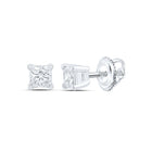 14K White Gold Gift - Ready Diamond Earrings with Natural Sparkle - Splendid Jewellery