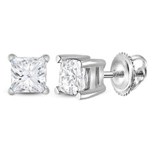 Load image into Gallery viewer, 14K White Gold Luxury Diamond Stud Earrings Gift Edition - Splendid Jewellery