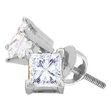 Load image into Gallery viewer, 14K White Gold Diamond Earrings for Everyday Wear for Everyday Wear - Splendid Jewellery