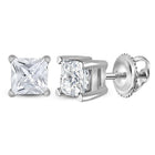 Princess Diamond Stud Earrings 3/4 Cttw - Splendid Jewellery