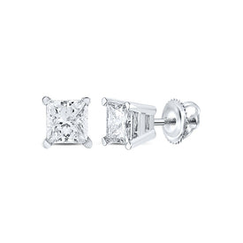 14K White Gold Diamond Earrings for Everyday Wear with Natural Sparkle - Splendid Jewellery