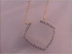 10K Yellow Gold Round Diamond Womens Fashion Pendant Necklace 1/10 Cttw - Splendid Jewellery