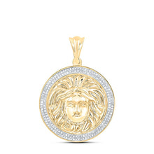 Load image into Gallery viewer, 10K Yellow Gold Round Diamond Charm Pendant 1/2 Cttw - Splendid Jewellery