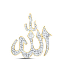 Load image into Gallery viewer, 10K Yellow Gold Round Diamond Fashion Charm Pendant 1/3 Cttw - Splendid Jewellery