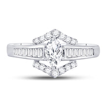 Load image into Gallery viewer, Marquise Majesty Diamond Solitaire Wedding Ring Front View from Splendid Jewellery