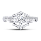 Marquise Majesty Diamond Solitaire Wedding Ring Front View from Splendid Jewellery