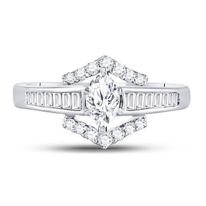 Marquise Majesty Diamond Solitaire Wedding Ring