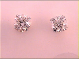 14K Yellow Gold Diamond Earrings for Everyday Wear with Fine Detail - Splendid Jewellery