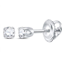 Load image into Gallery viewer, 14K White Gold Luxury Diamond Stud Earrings with Fine Detail - Splendid Jewellery