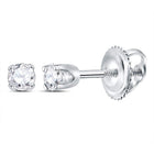 14K White Gold Luxury Diamond Stud Earrings with Fine Detail - Splendid Jewellery