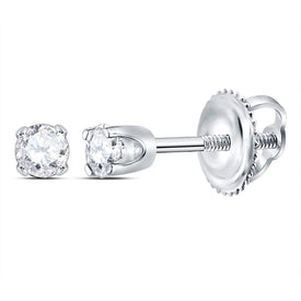 14K White Gold Luxury Diamond Stud Earrings with Fine Detail - Splendid Jewellery
