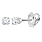14K White Gold Luxury Diamond Stud Earrings with Fine Detail - Splendid Jewellery