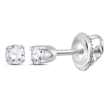 Load image into Gallery viewer, 14K White Gold Luxury Diamond Stud Earrings with Fine Detail - Splendid Jewellery