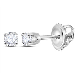14K White Gold Luxury Diamond Stud Earrings with Fine Detail - Splendid Jewellery