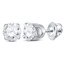 Load image into Gallery viewer, Round Diamond Stud Earrings 7/8 Cttw - Splendid Jewellery