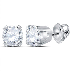 Round Diamond Stud Earrings 1/2 Cttw - Splendid Jewellery