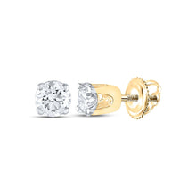 Load image into Gallery viewer, 14K Yellow Gold Gift - Ready Diamond Earrings with Fine Detail - Splendid Jewellery
