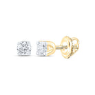 14K Yellow Gold Gift - Ready Diamond Earrings with Natural Sparkle - Splendid Jewellery