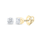 14K Yellow Gold Gift - Ready Diamond Earrings with Natural Sparkle - Splendid Jewellery