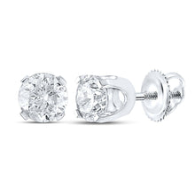 Load image into Gallery viewer, 14K White Gold Gift - Ready Diamond Earrings with Elegant Styling - Splendid Jewellery