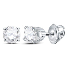 Load image into Gallery viewer, 14K White Gold Diamond Stud Earrings 5/8 Cttw Gift Edition - Splendid Jewellery