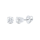 14K White Gold Diamond Stud Earrings 5/8 Cttw Gift Edition - Splendid Jewellery