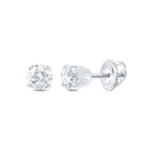 14K White Gold Diamond Stud Earrings 5/8 Cttw Gift Edition - Splendid Jewellery