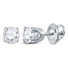 14K White Gold Diamond Earrings for Everyday Wear with Natural Sparkle - Splendid Jewellery