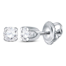 Load image into Gallery viewer, 14K White Gold Modern Diamond Earrings Gift Edition - Splendid Jewellery
