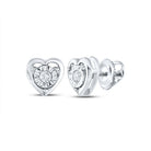 Sterling Silver Diamond Earrings for Everyday Wear with Elegant Styling - Splendid Jewellery