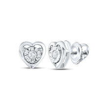 Load image into Gallery viewer, Sterling Silver Diamond Earrings for Everyday Wear with Elegant Styling - Splendid Jewellery