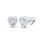 Sterling Silver Diamond Earrings for Everyday Wear with Elegant Styling - Splendid Jewellery