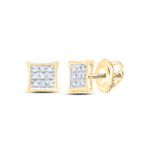 Load image into Gallery viewer, Round Diamond Earrings in Sterling Silver with Elegant Styling - Splendid Jewellery
