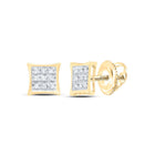 Round Diamond Earrings in Sterling Silver with Elegant Styling - Splendid Jewellery