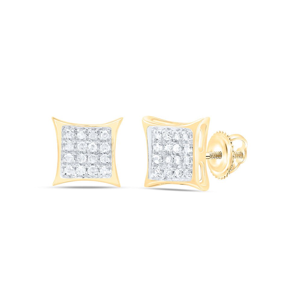 Round Diamond Earrings in Sterling Silver with Fine Detail - Splendid Jewellery