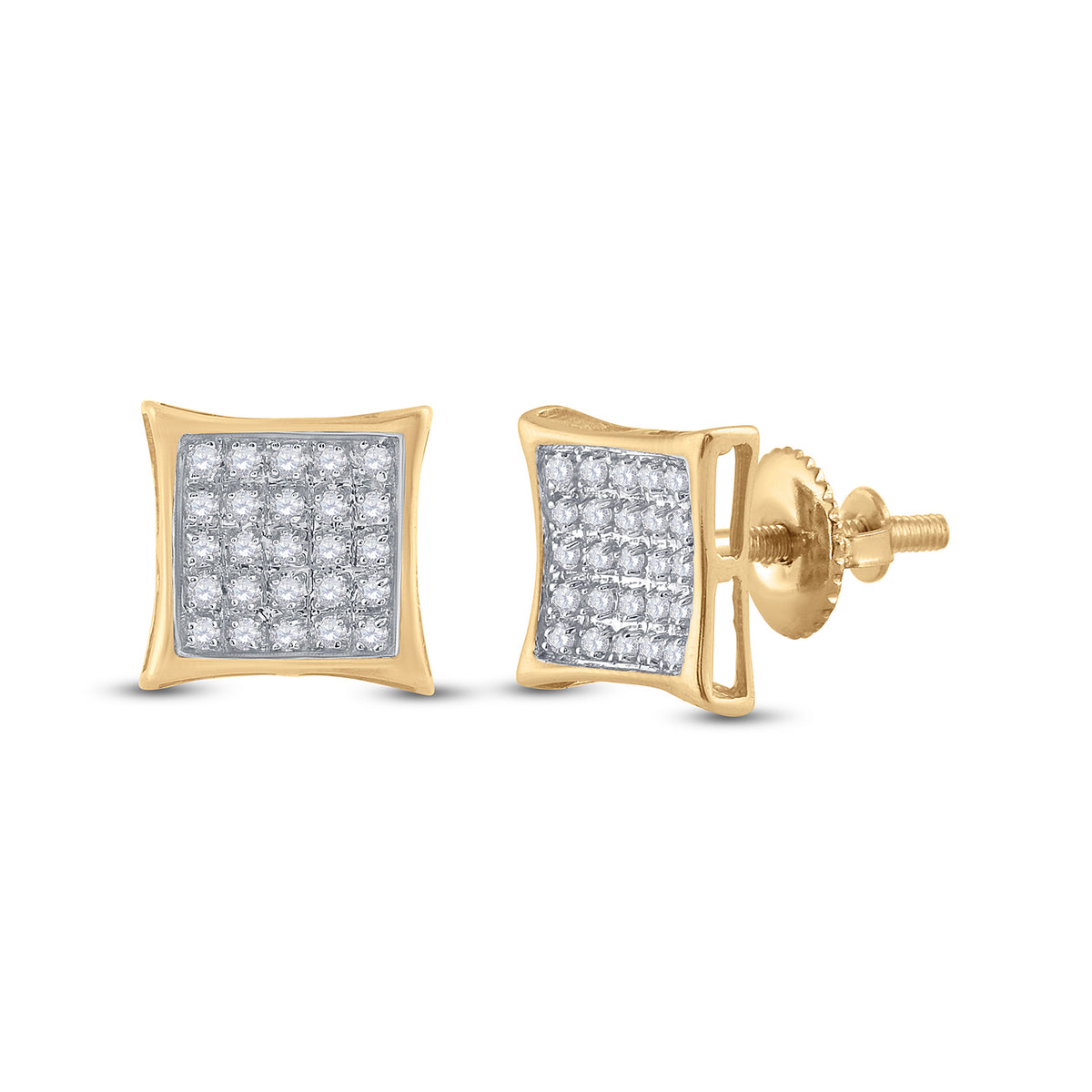 Gold Elegant Earrings with Diamond Gift Edition - Splendid Jewellery
