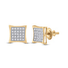 Gold Elegant Earrings with Diamond Gift Edition - Splendid Jewellery