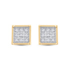 Diamond Cluster Earrings with Natural Sparkle with Natural Sparkle - Splendid Jewellery