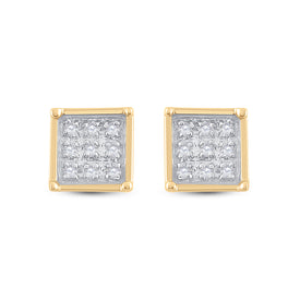 Diamond Cluster Earrings with Natural Sparkle with Natural Sparkle - Splendid Jewellery