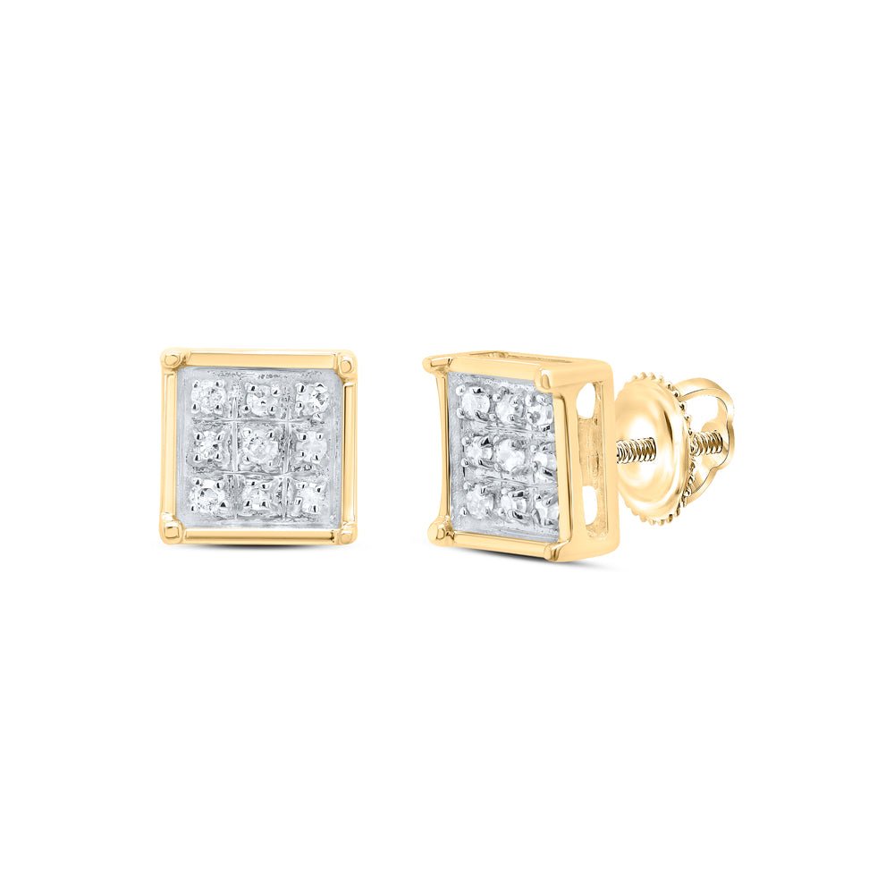 Diamond Cluster Earrings with Natural Sparkle with Natural Sparkle - Splendid Jewellery