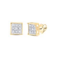 Load image into Gallery viewer, Diamond Cluster Earrings with Natural Sparkle with Natural Sparkle - Splendid Jewellery