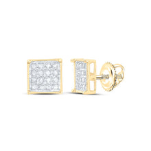 Load image into Gallery viewer, Sterling Silver Diamond Earrings for Everyday Wear with Natural Sparkle - Splendid Jewellery
