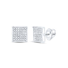 Load image into Gallery viewer, Round Diamond Earrings in Sterling Silver Gift Edition - Splendid Jewellery