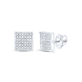 Round Diamond Earrings in Sterling Silver Gift Edition - Splendid Jewellery