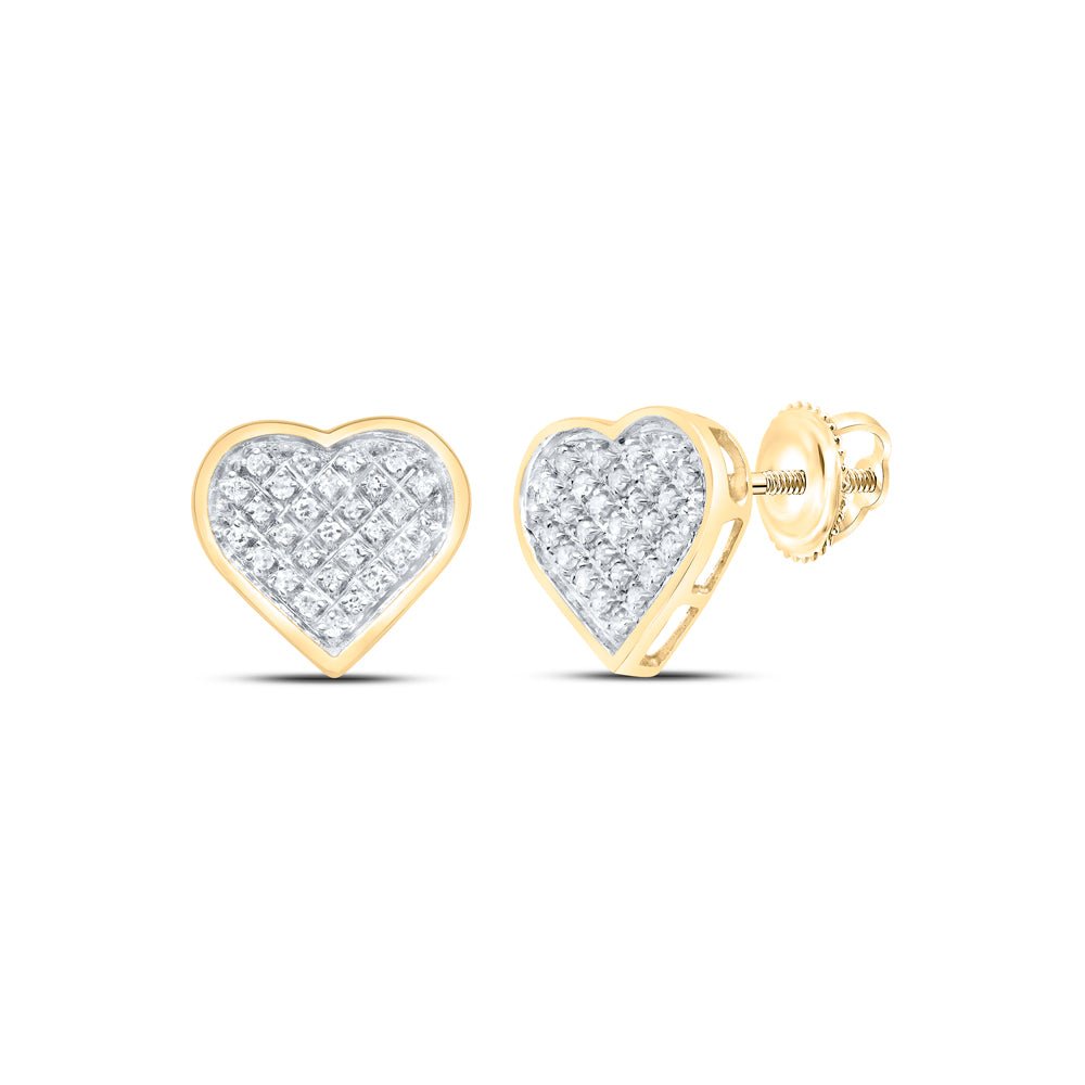 Round Diamond Stud Earrings 1/6 Cttw with Elegant Styling - Splendid Jewellery