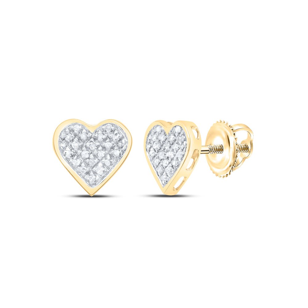 Sterling Silver Round Diamond Cluster Earrings - Splendid Jewellery