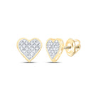 Sterling Silver Round Diamond Cluster Earrings - Splendid Jewellery
