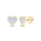 Sterling Silver Round Diamond Cluster Earrings - Splendid Jewellery