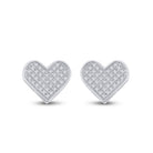 Round Diamond Earrings in Sterling Silver for Everyday Wear - Splendid Jewellery