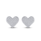 Round Diamond Earrings in Sterling Silver for Everyday Wear - Splendid Jewellery